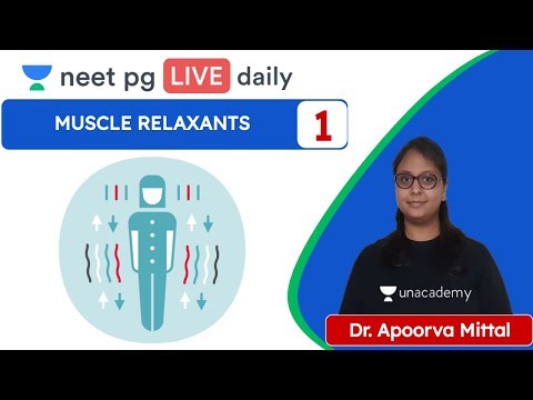 Muscle Relaxants L-1| Unacademy NEET PG | Dr. Apoorva Mittal