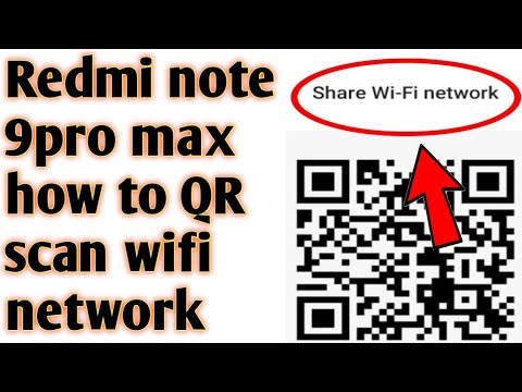 Redmi note 9pro max how to QR scan wifi network 2020