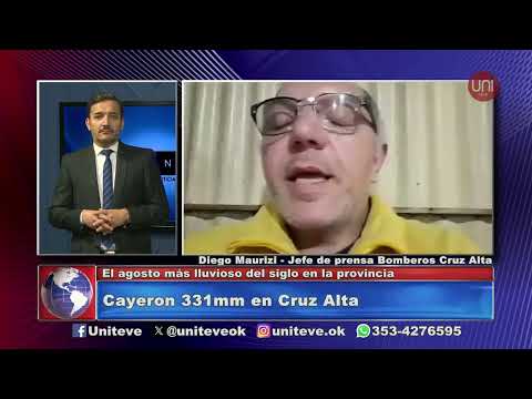 Cayeron más de 300mm en Cruz Alta