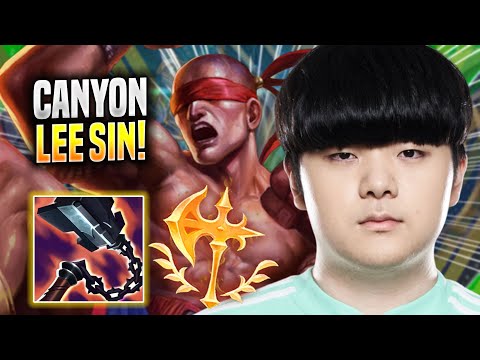 CANYON IS A BEAST WITH LEE SIN! - DK Canyon Plays Lee Sin JUNGLE vs Graves! | Season 2022