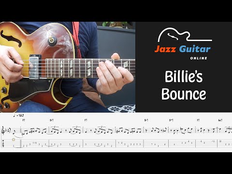 Billie's Bounce Melody (Charlie Parker) - Bebop Jazz Guitar Lesson