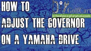 How to Adjust Governor on Yamaha G29 Drive Gas Golf Cart | Speed Increase