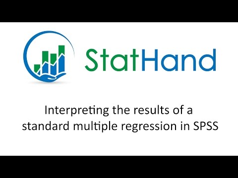 StatHand - Interpreting the results of a standard multiple regression in SPSS