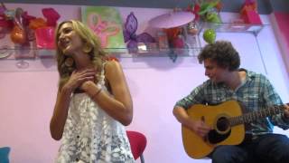 Emily-Grace sings with Sarah at CMA Sarah Darling Fan Party &quot;The Boy Never Stays&quot;