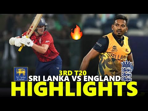 England vs Sri Lanka Highlights 3rd T20 2026 | ENG VS SL
