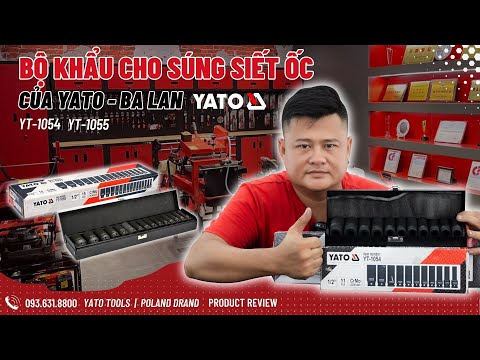 Набор глубоких торцевых головок YATO 1/2", 10-24 мм, 11 шт. (YT-1054) Набор глубоких торцевых головок YATO 1/2", 10-24 мм, 11 шт. (YT-1054)