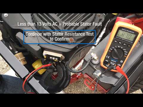 How to Test a KOHLER Stator-Output Test