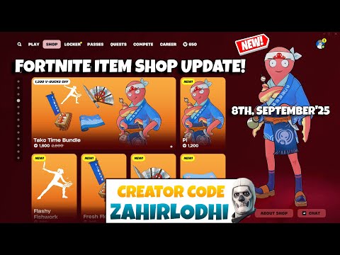 *NEW* TAKO TIME BUNDLE! Fortnite Item Shop [8th September, 2025] (CH6 S4)