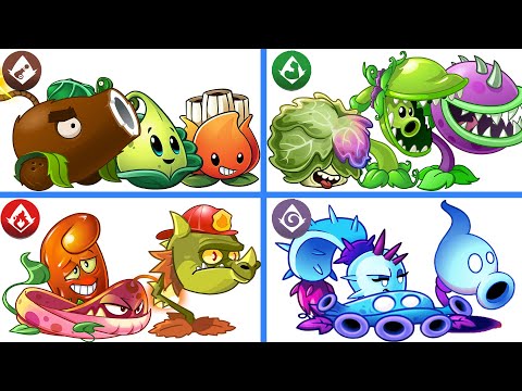 PvZ 2 4 Super Team Plants Vs Team Zombies Part 43 - Team So OP !!!