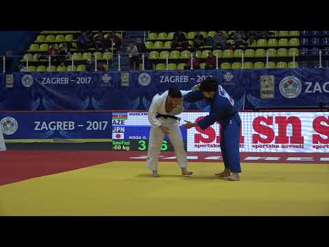 WC Judo Junior -60kg Semi - final Huseynov K (AZE) - Koga G (JPN)