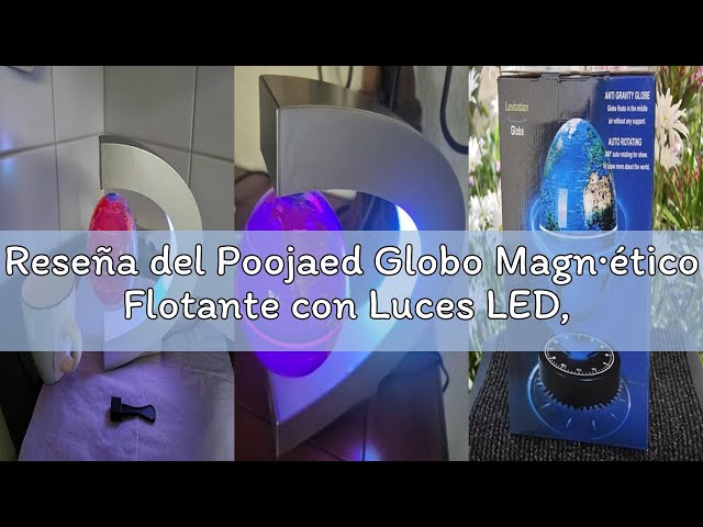 Vídeo relacionado con Poojaed Globo Magnético Flotante Con Luces LED, Gadget en Forma de C para Decoración de Escritorio, Regalo Impresionante para Hombres, Mujeres, Padres, Maridos (10cm)