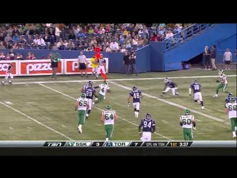CFL Saskatchewan 27, Toronto 16 - October 2, 2010