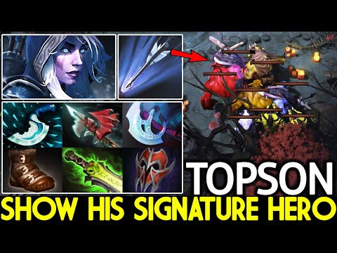TOPSON [Drow Ranger] Show His Signature Hero Mid Free Farming Dota 2