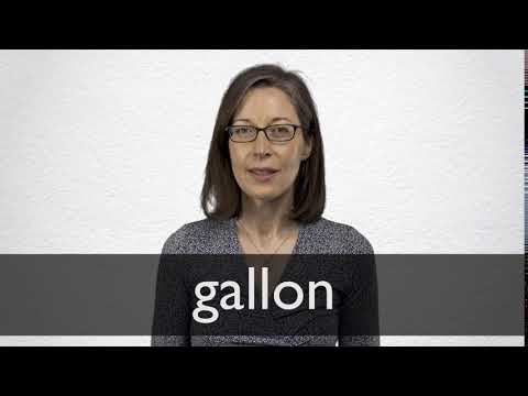 How to pronounce GALLON in British English