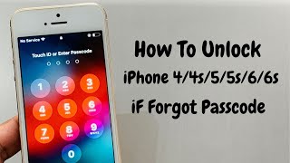 How To Unlock Old iPhone Models iPhone 4/4s/5/5s/6/6s iF Forgot Screen Passcode -Unlock all iPhone