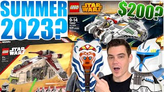 LEGO Star Wars SUMMER 2023 PRICES! (Republic Gunship, Ghost, & MINIFIG PACKS? by MandRproductions