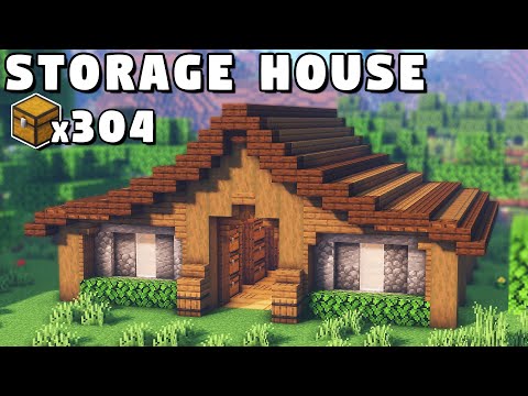 Minecraft Large Storage House Tutorial [How to Build]