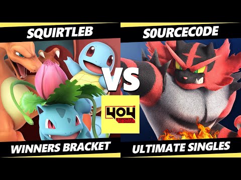 4o4 Weekly 9 - SquirtleB (Pokemon Trainer) Vs. S0URCEC0DE (Incineroar) Smash Ultimate - SSBU