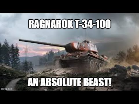 Ragnarok T-34-100 an Absolute Beast! ll Wot Console