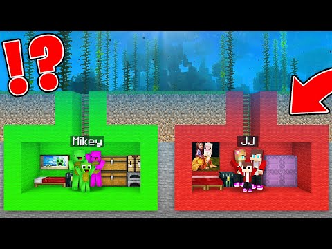 Shrek vs Mikey: Underwater Minecraft Base Battle