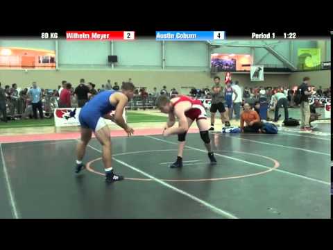 Men`s Freestyle 80 KG Wilhelm Meyer vs. Austin Coburn