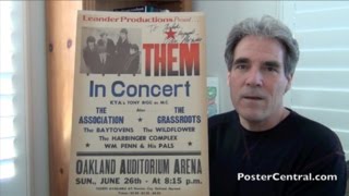 Them w/Van Morrison Concert Poster 1966 British Invasion – “Gloria”