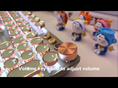 EWEADN V20 Typewriter Style Mechanical Gaming Keyboard