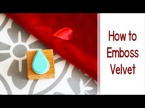 Part of a video titled Easy Fabric Embossing using a Rubber Stamp & an Iron - YouTube