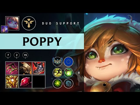 Poppy Support vs Rakan - EUW Challenger Patch 25.22