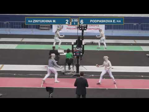 T32 PODPASKOVA E. - ZINYUKHINA M. Black sea cup / women's individual (Red piste)