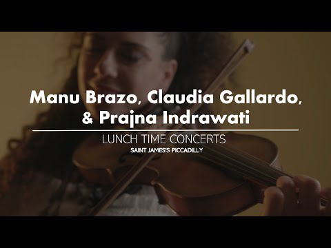 Lunchtime recital by Manu Brazo (saxophone), Claudia Gallardo (violin) and Prajna Indrawati (piano)