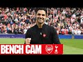 BENCH CAM | Arsenal vs Tottenham Hotspur (3-1) | Goals, action, reactions, celebs & more!