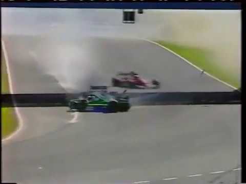 F1 1991 British GP (Silverstone) - Andrea de Cesaris' almost fatal crash