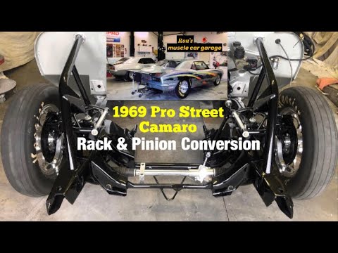 1969 Pro Street Camaro rack & pinion install/engine plate/front frame mods
