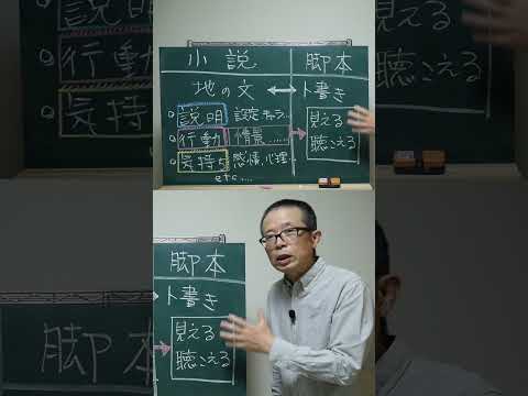 小説と脚本の違いは「地の文とト書き」【脚本教室_16】#shorts
