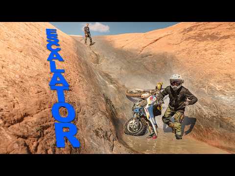 The Hardest Ascent on Hell's Revenge | TW200's VS The Escalator in Moab, UT