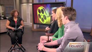 Zoey Deutch, Lucy Fry and Dominic Sherwood on Great Day Houston