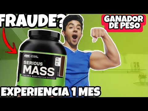 🇲🇽optimum nutrition SERIOUS MASS ESPAÑOL✅¿AUMENTA 10 KG EN MUSCULO? 👉TODO LO QUE DEBES SABER 👈