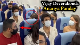 Vijay Deverakonda And Ananya Panday Travelling In A Flight | Liger Movie Promotions | TFPC