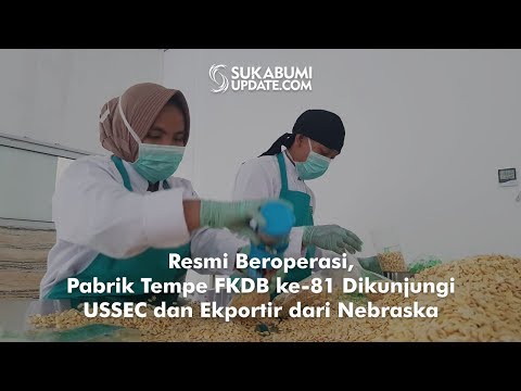 Video: Resmi Beroperasi, Pabrik Tempe FKDB ke-81 Dikunjungi USSEC dan Ekportir dari Nebraska