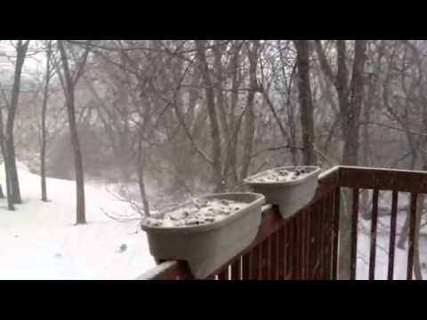 January snow in Loves Park IL