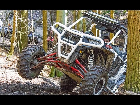 What Goes Up, Must Come Down! SXS & ATV Off-Road Trail Riding  - Polaris vs Can-Am