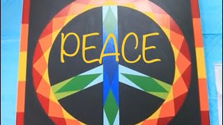 Barn Quilt: Peace Sign #Free Pattern and Tutorial   Video #84