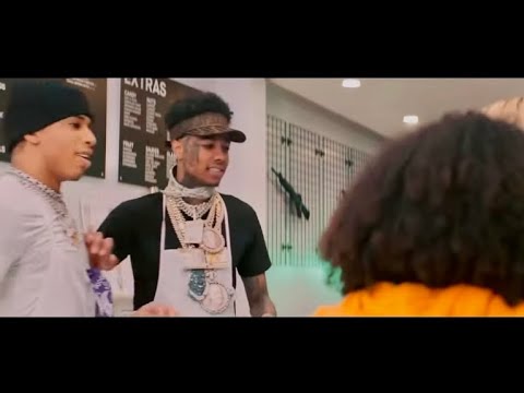 NLE Choppa & Blueface steal 5 dollars from 2 girls in donut shop