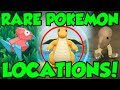 RARE POKEMON LOCATIONS In Pokemon Let S Go Pokemon Let S Go Pikachu Rare Pokemon Guide