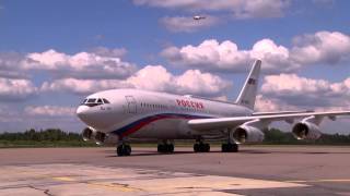 President Putin's plane Ilyushin Il-96