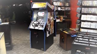 Konami's 1990 Over Drive Racing Arcade Game - Race Cars & Bikinis!