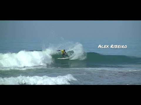 Alex Ribeiro, Jeremy Flores, and Kanoa Igarashi surf Trestles 2015