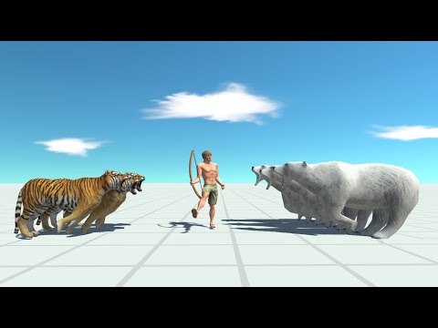 3 TIGERS & 3 POLAR BEARS vs EVERY UNIT - Animal Revolt Battle Simulator