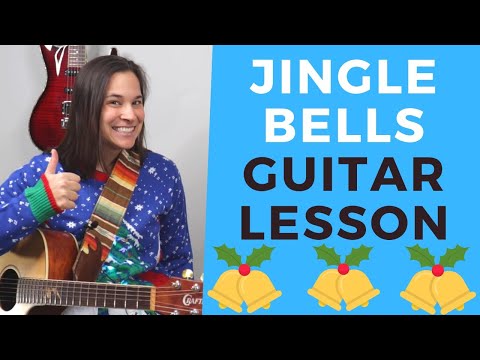 JINGLE BELLS Guitar Lesson for Beginners & Late Beginners